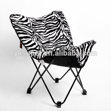 Nuevo diseño Ocio acolchado silla plegable mariposa